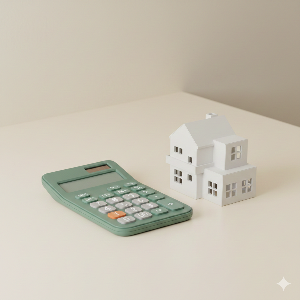 Calculator and model houses for ROI calculation